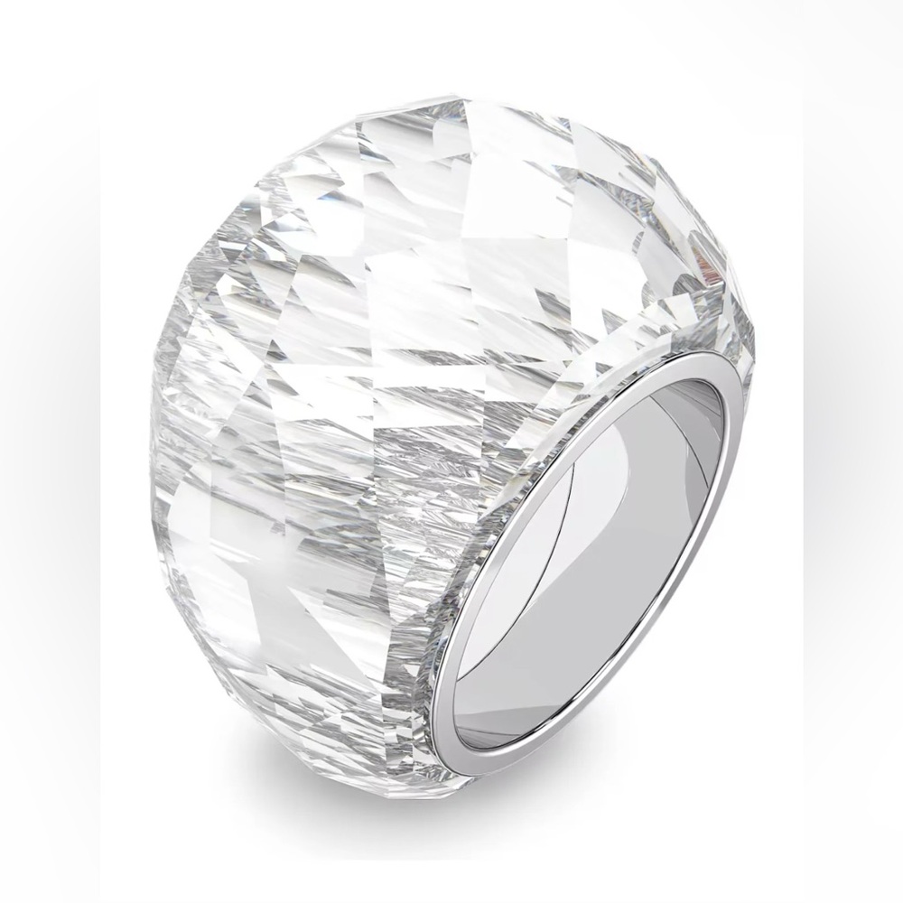 Swarovski Nirvana Crystal Silver Statement Ring - image 3
